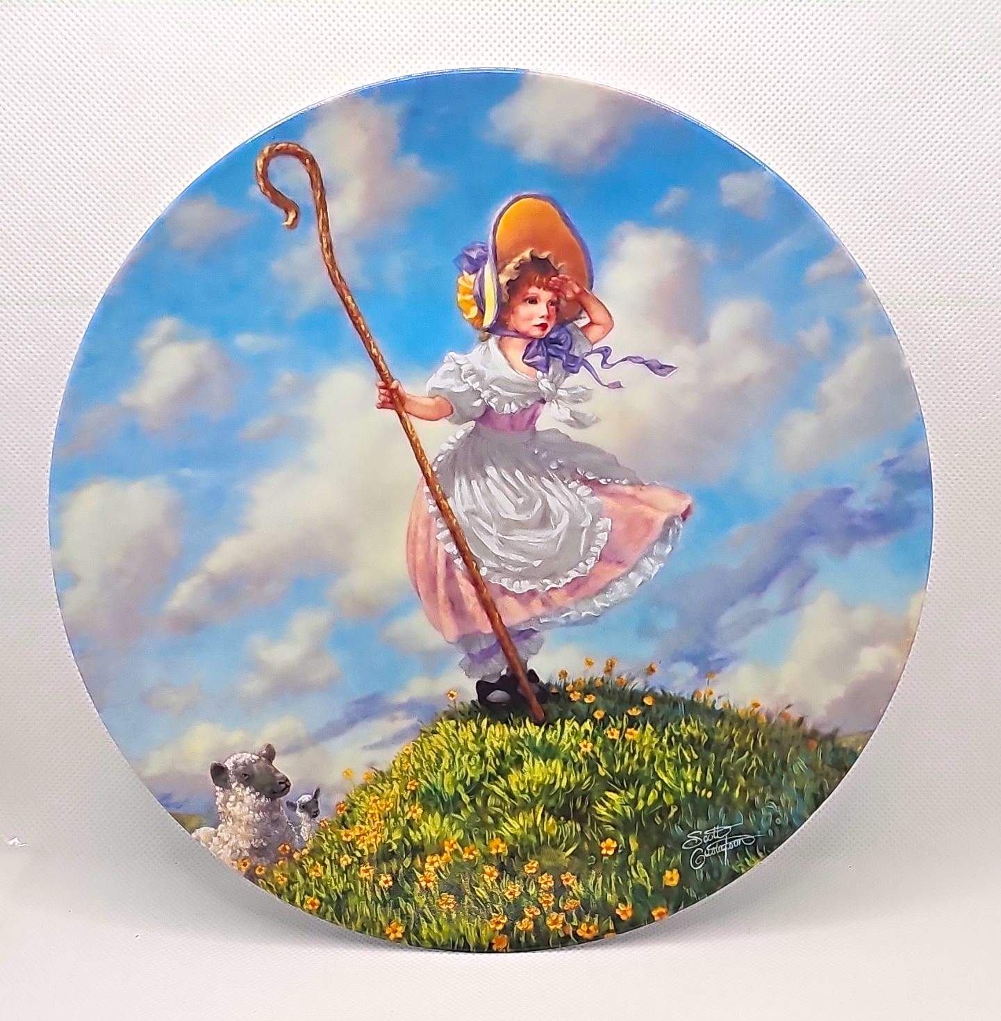 Knowles Limited Edition Classic Mother Goose Little Bo Peep Porcelain Plate