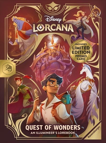 Disney Lorcana Quest Of Wonders Illumineers Lorebook W/ PROMO PRESALE/NEW
