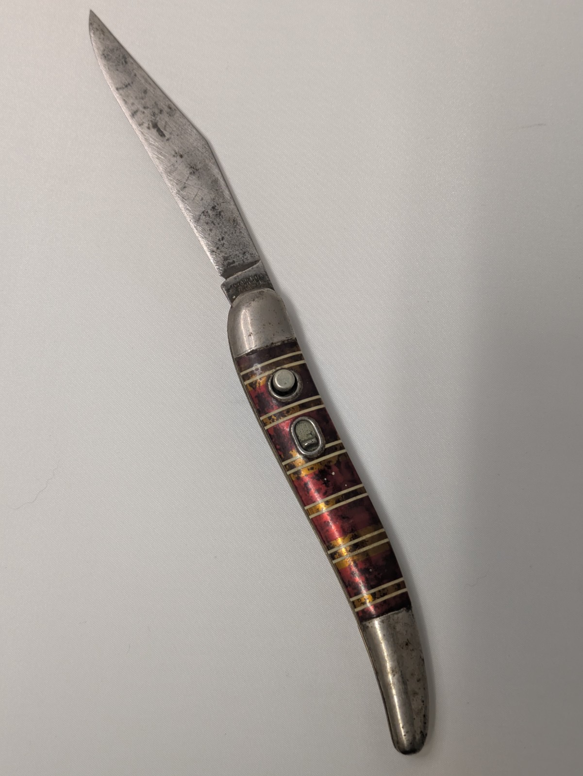 RARE 1950\'s Hammer Toothpick Candystripe Pocket Knife Vintage Knife
