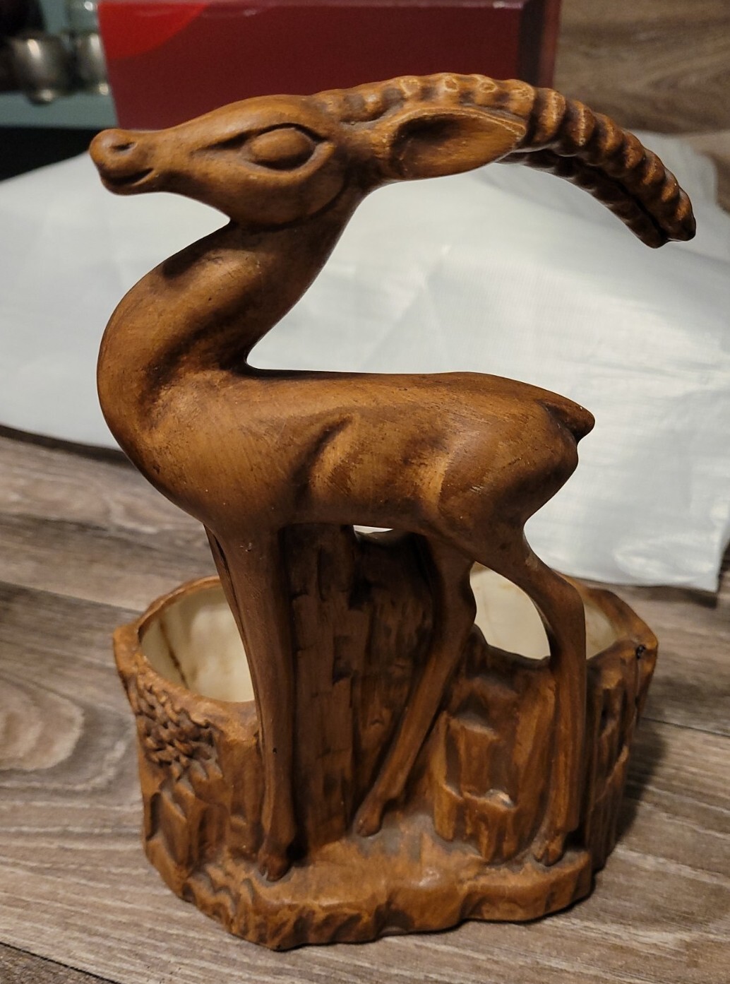  Deer Ceramic Planter #542 Vintage USA Maddux of California Brown 10\