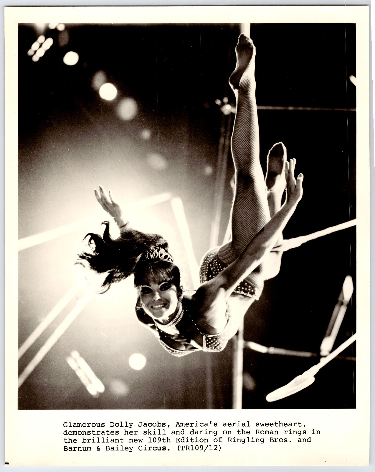 [24Ph1] Photograph 8x10, Ringling Bros Circus Dolly Jacobs, 109th Edition