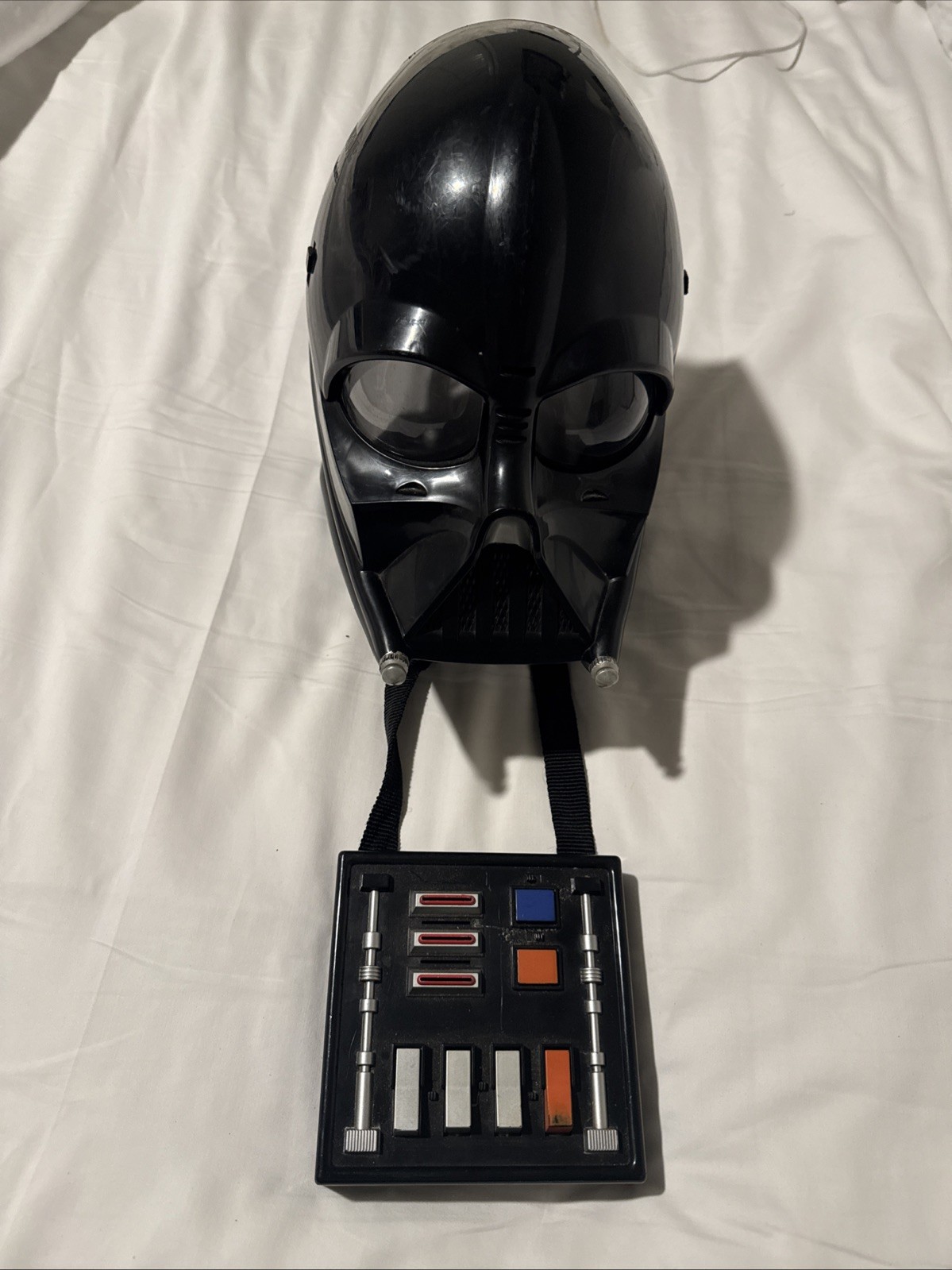 DARTH VADER 2004 Star Wars Talking Voice Changer Helmet Mask Works Great