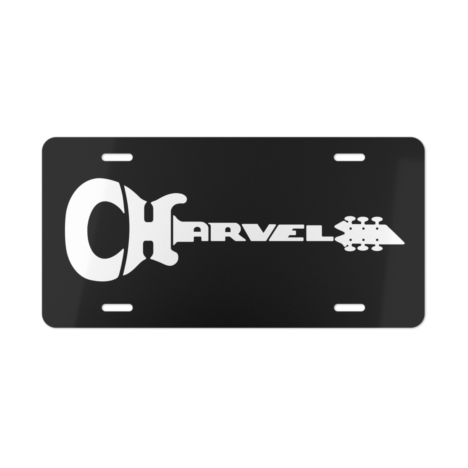Charvel Guitar Car Front License Plate Tag Vanity Style – Auto Metal Aluminum