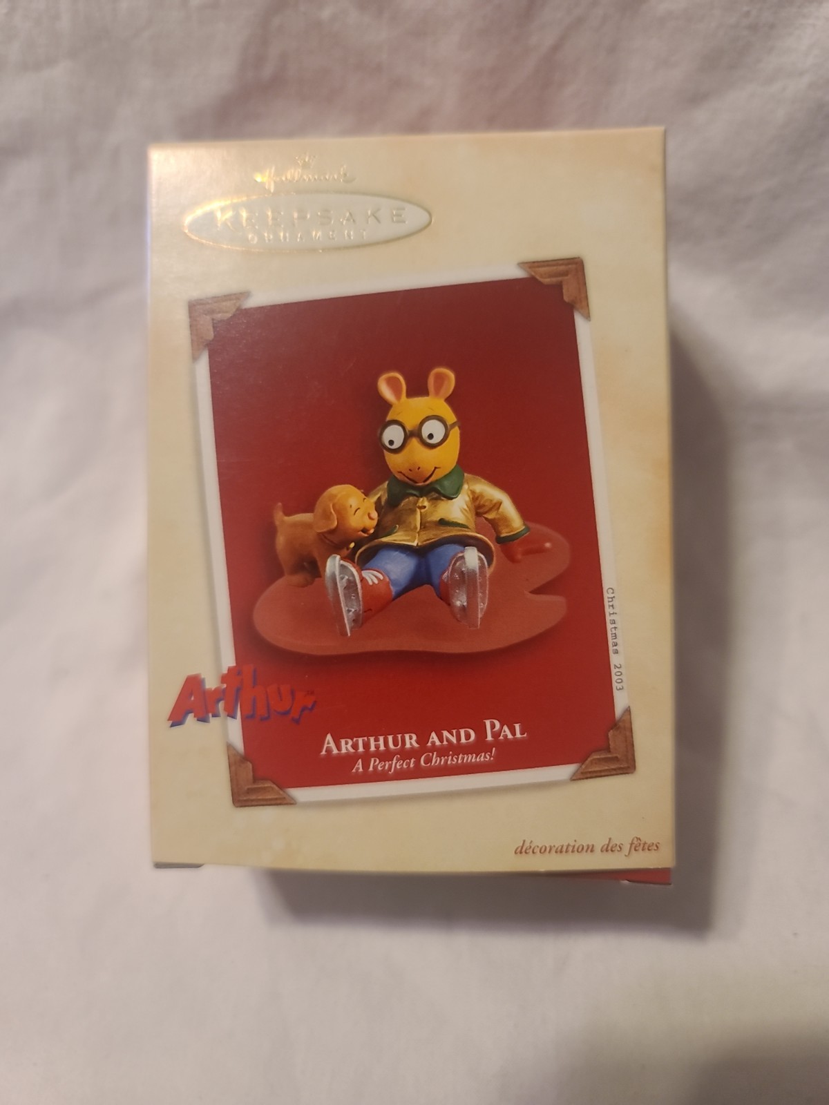 (D) 2003 Hallmark Keepsake Ornament Arthur And Pal A Perfect Christmas