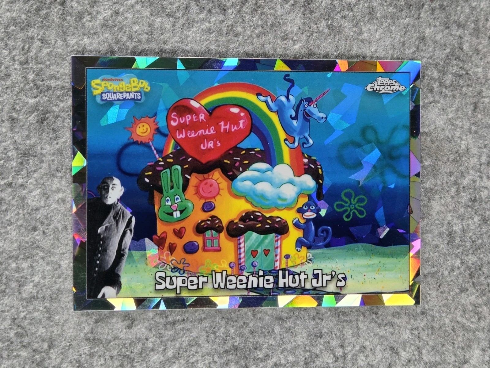 2025 SpongeBob Topps Chrome Super Weenie Hut Jr\'s #50 Nightshift Variant SSP /25