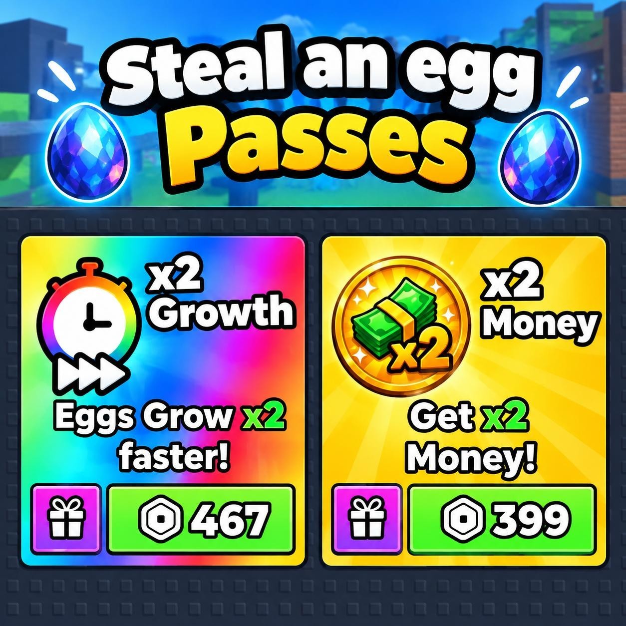 Steal an Egg Passes - FAST CHEAPEST