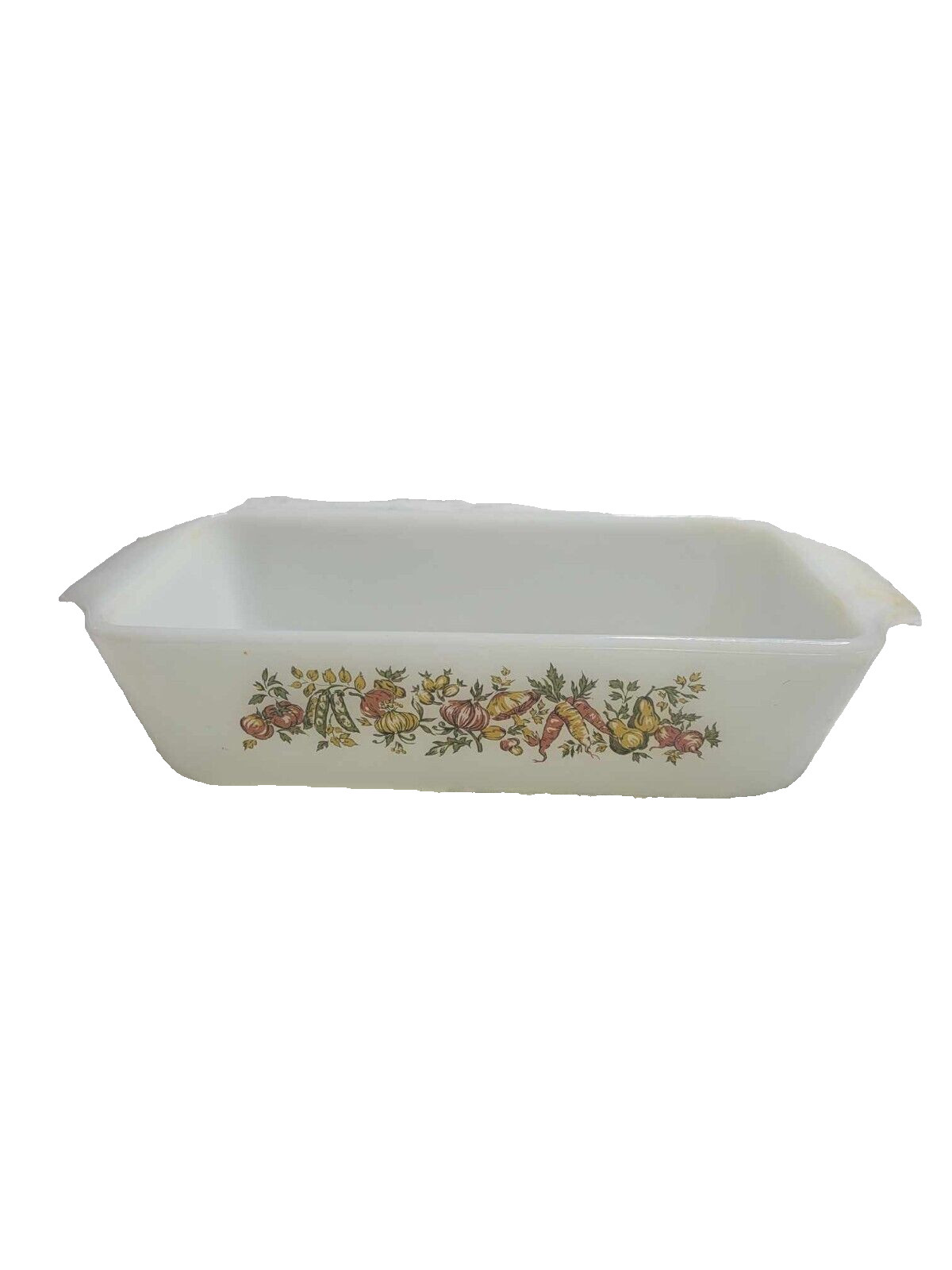 Vintage Anchor Hocking Milk Glass 1 qt Loaf Pan