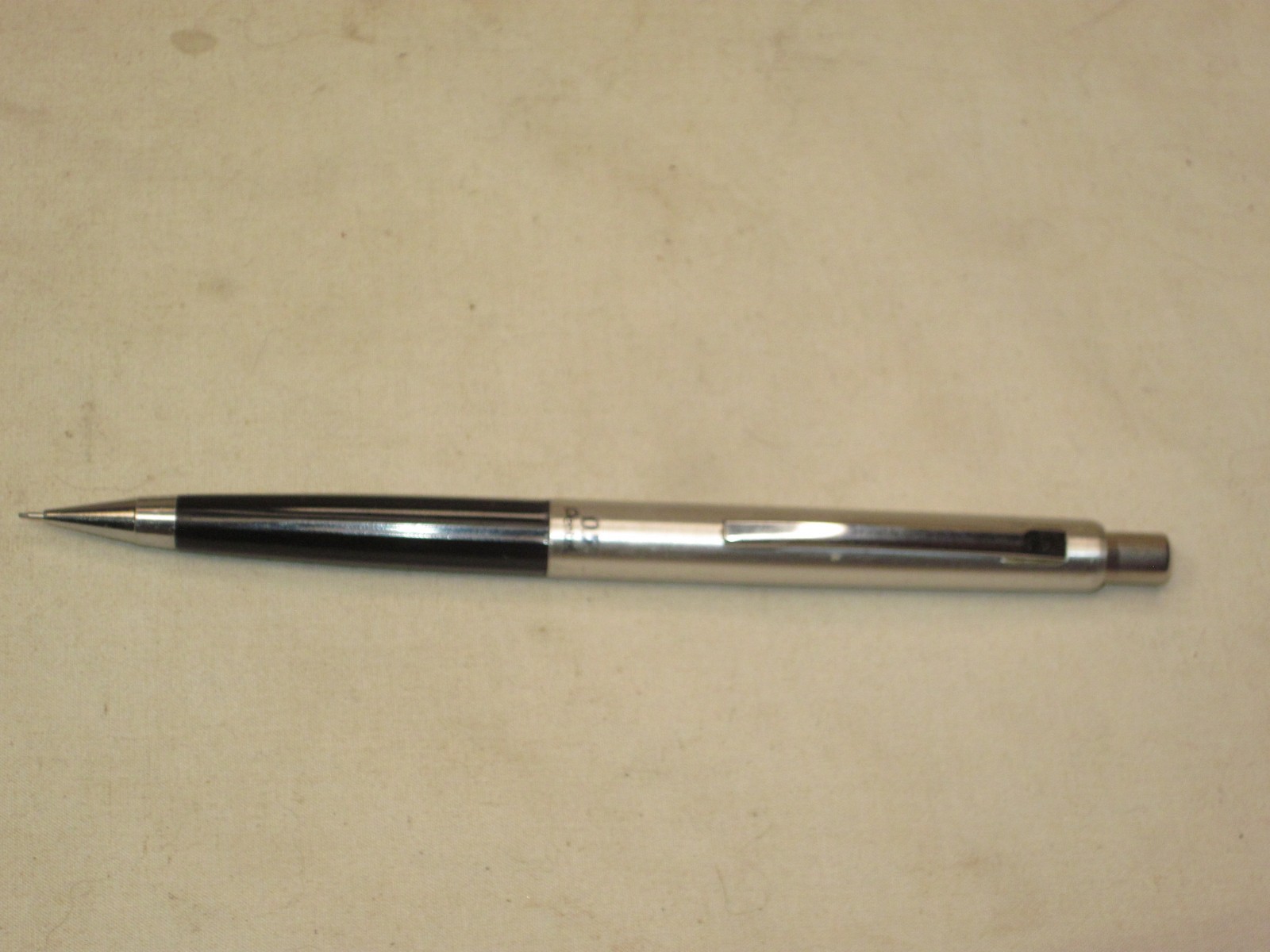 vintage Pentel 0.5 S55 mechanical pencil black & chrome writing utensil