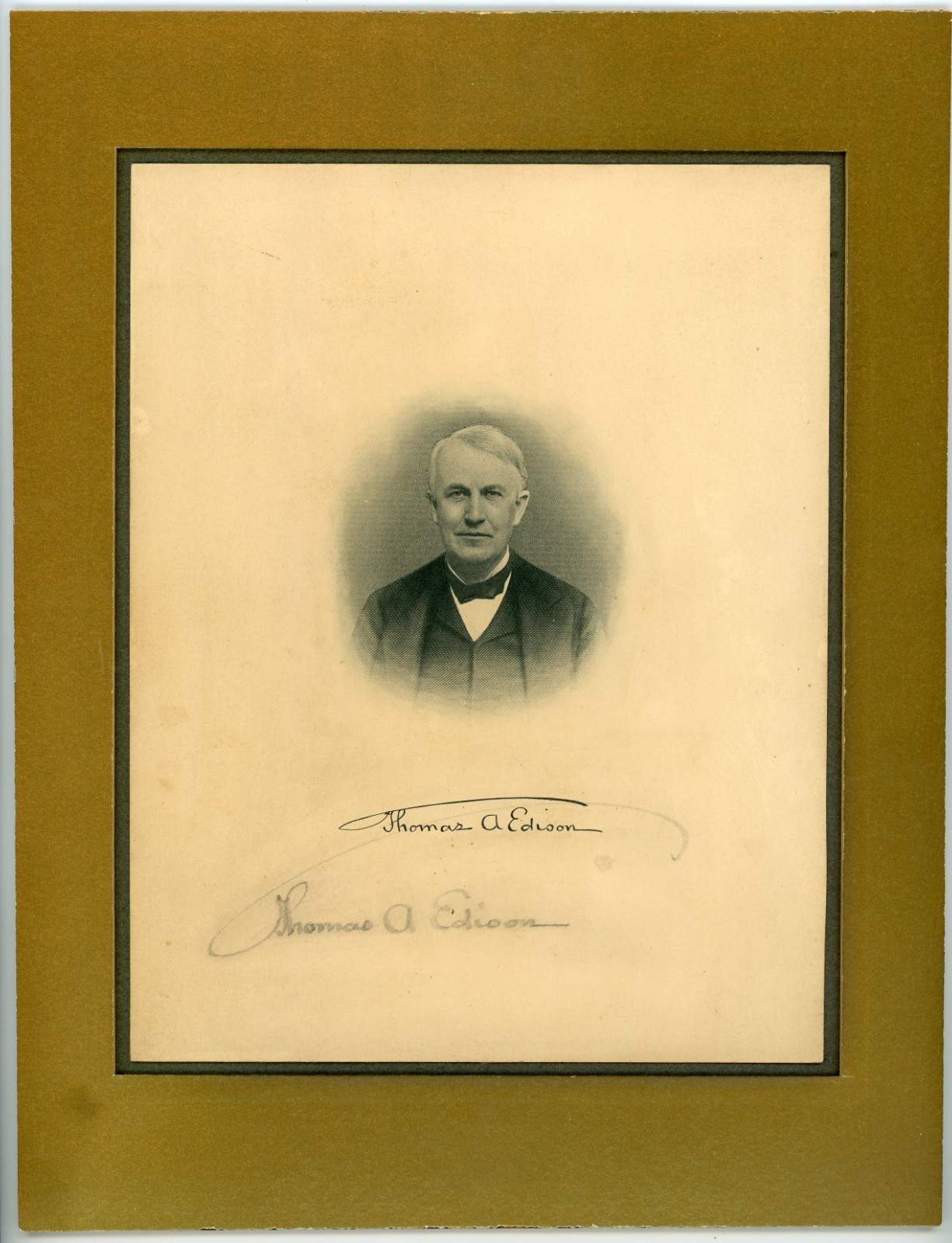 Thomas Edison ~ Signed Autographed Photo 1909 In-Person Signature ~ JSA LOA