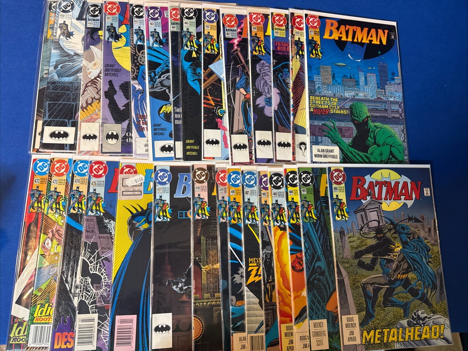 Batman #458-486 + Newsstand Variants (DC, 1991) Alan Grant, Chuck Dixon, VF/NM Batman #458-486 + Newsstand Variants (DC, 1991) Alan Grant, Chuck Dixon, VF/NM