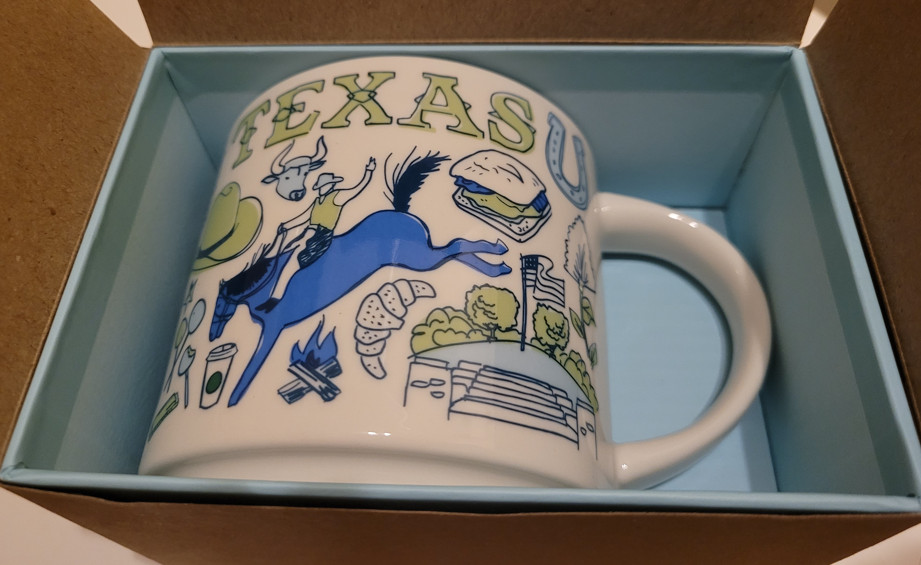 Very Rare - Starbucks Texas V3 Mug 14oz