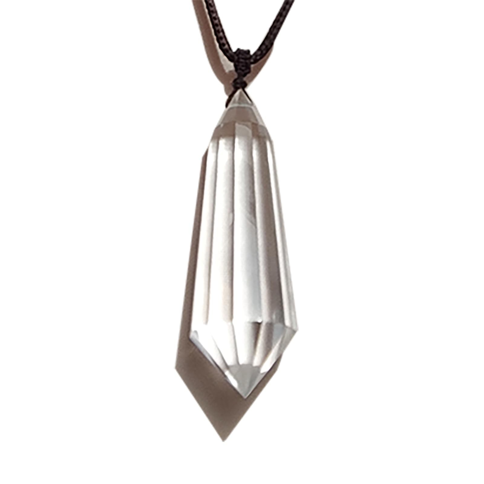 Clear Quartz Pendant Vogel Crystal 1.57-2.55 Inch Double Terminated Crystal P...