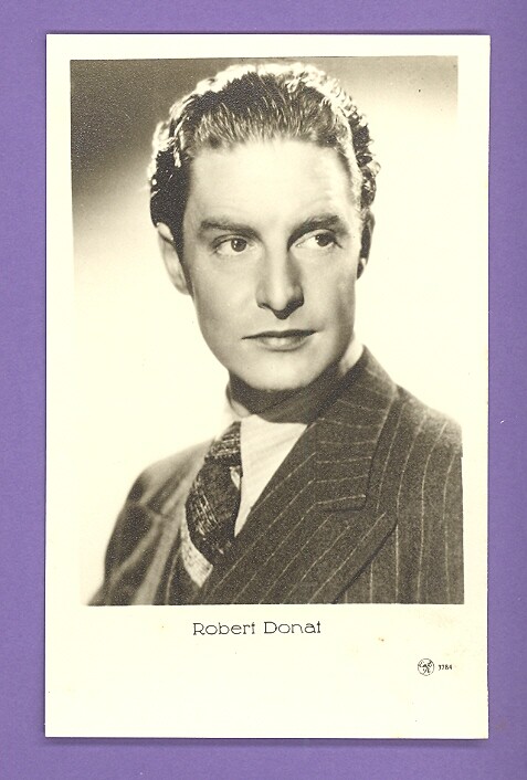 ROBERT DONAT # 3784 VINTAGE PHOTO PC PUBLISHER LATVIA 843
