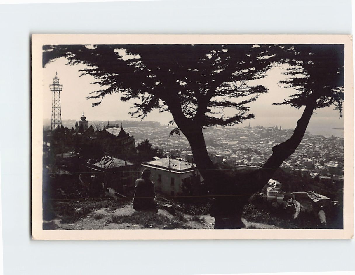 Postcard  Panorama View  Righi Genoa Italy