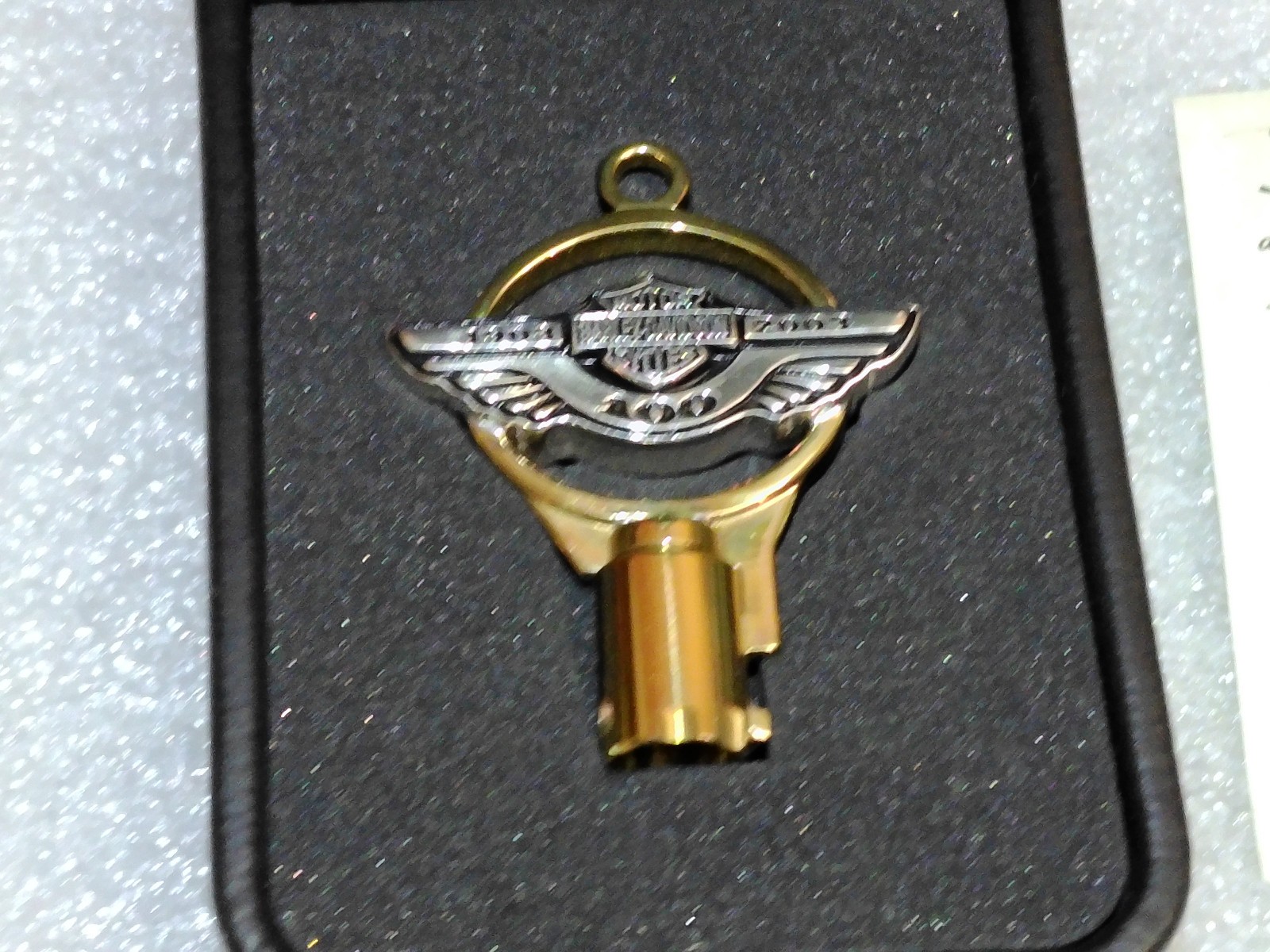 Harley Davidson 100th anniversary Gold Key.Perfect condition
