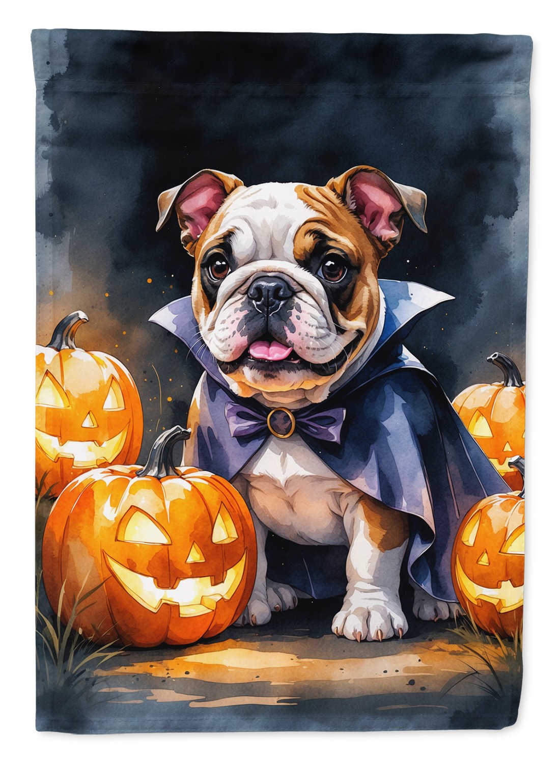 Caroline's Treasures English Bulldog Puppy Halloween Garden Flag DAC8417GF Caroline's Treasures English Bulldog Puppy Halloween Garden Flag DAC8417GF