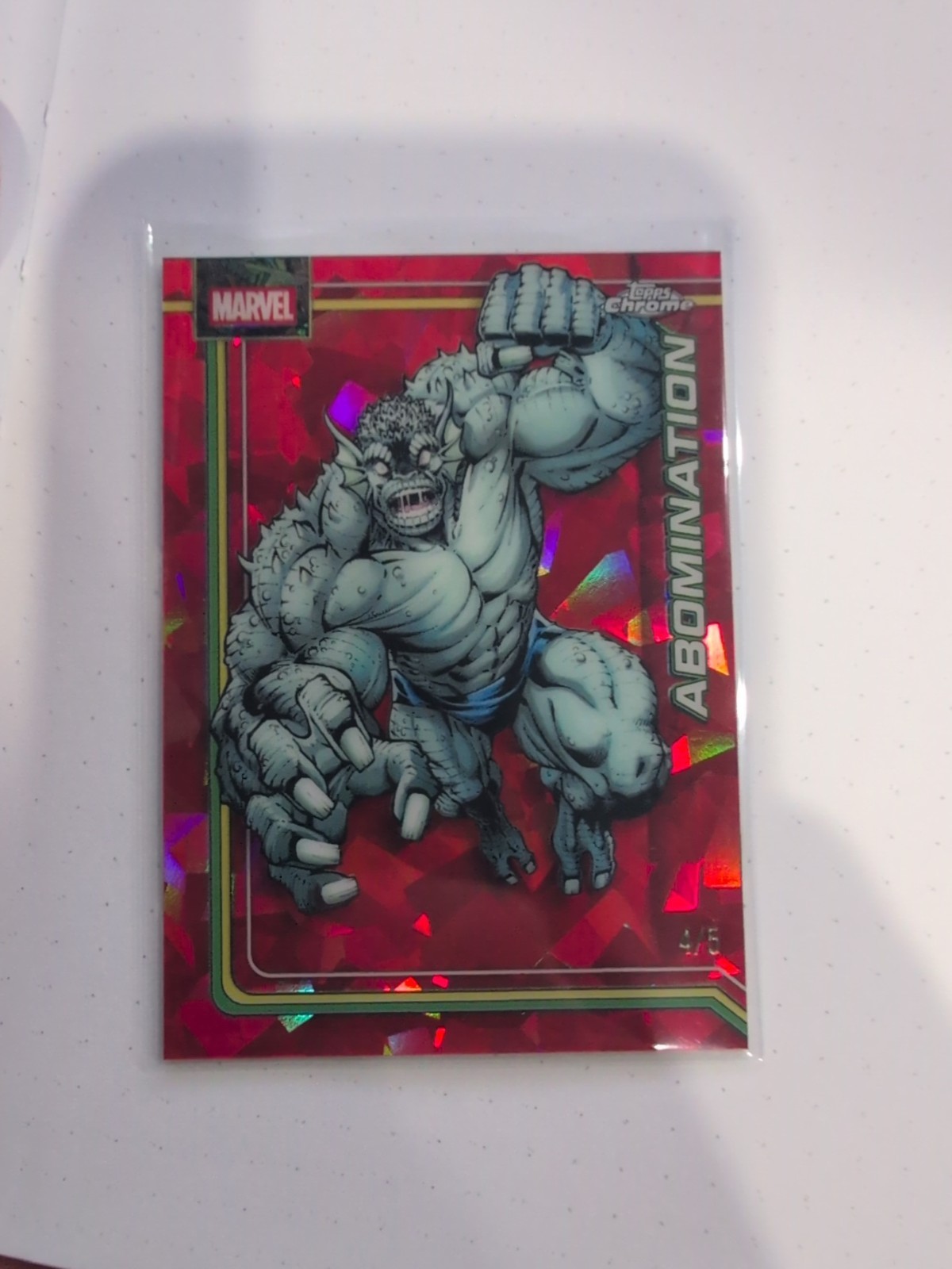 2026 Topps Chrome Abomination Red Wave Refractor 4/5