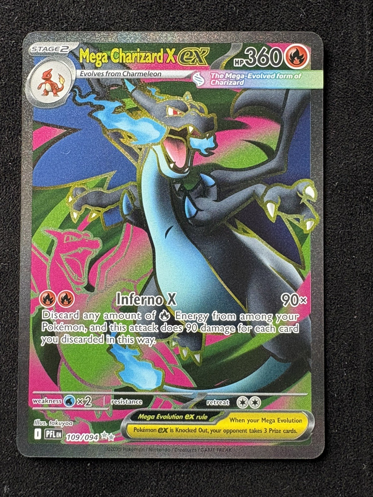 Pokemon TCG Mega Charizard x ex Phantasmal Flames 109/094