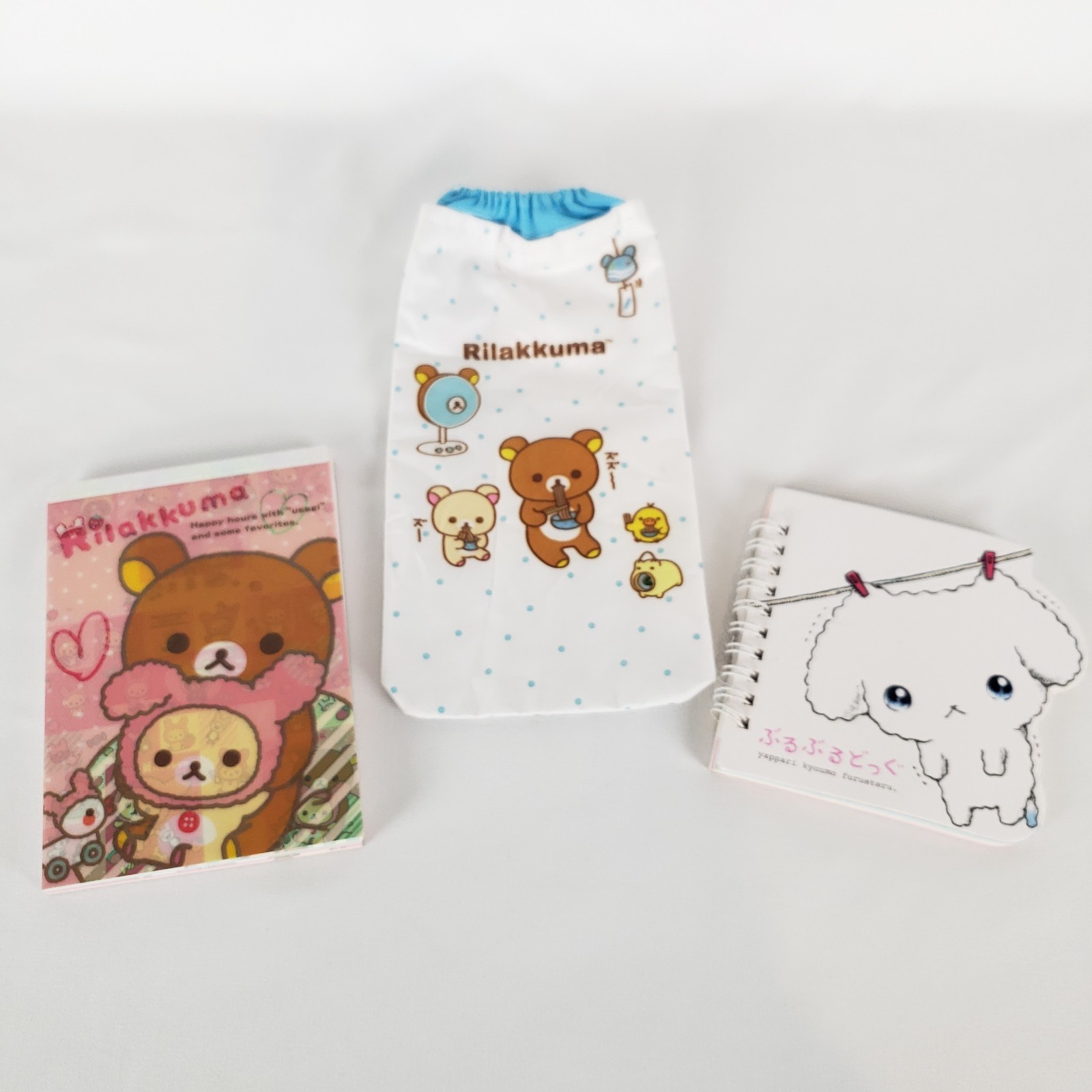 San-X Lot Memo Pad Stickers Bottle Sleeve Rilakkuma Yappari Kyoumo 2012 Used