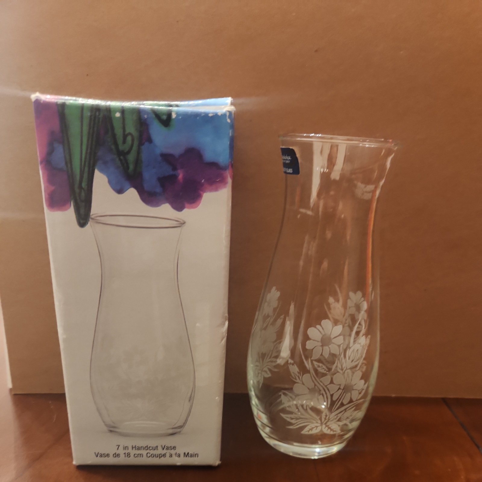 Vintage Pasabahce Floral Etched Glass 7\