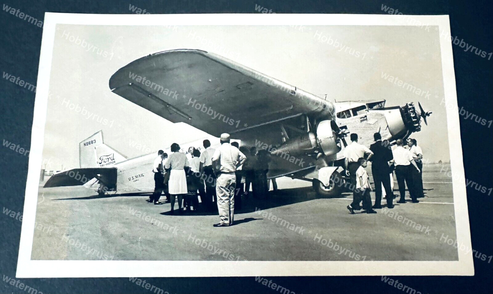 Historic Ford Tri-motor Plane Old Tin Goose Fresno 1963 Original Press Photo