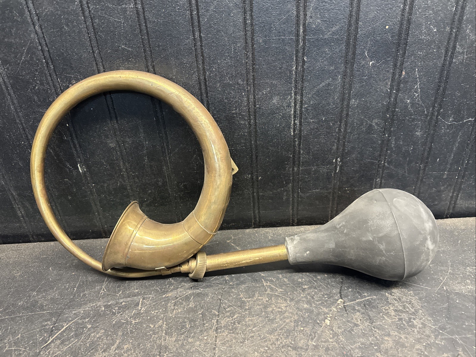 Antique Brass Vintage Horn Automobile Nonworking Brass Era Model T 