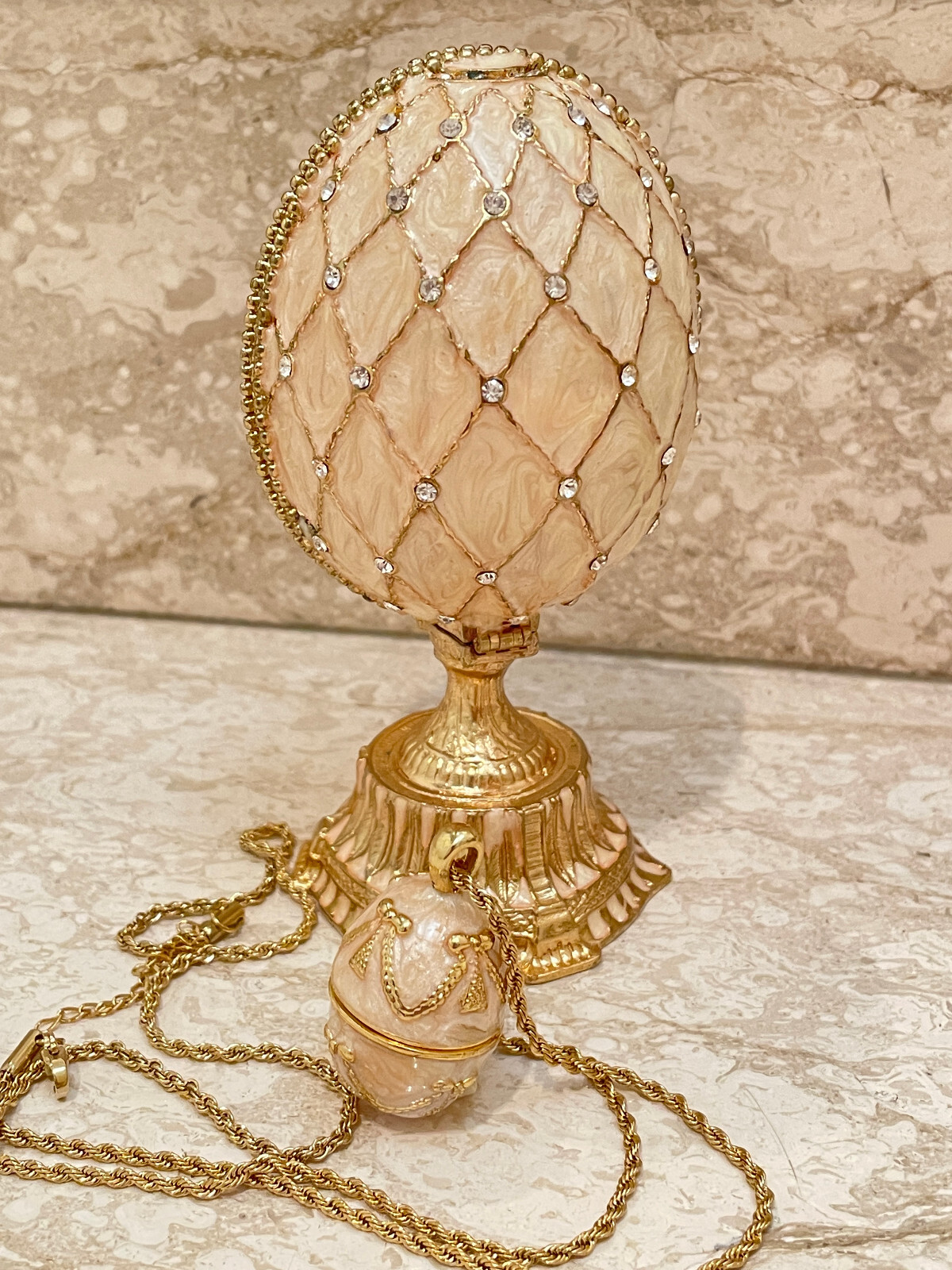 Imperial Faberge Egg & Faberge Eggs Necklace Sets for women