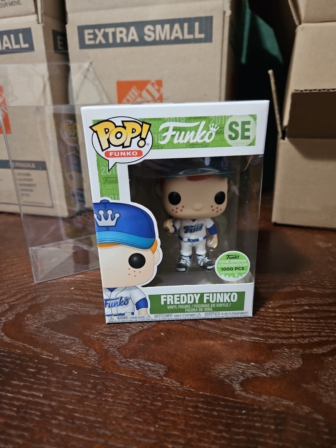 Funko Freddy Funko White Uniform Baseball #SE Spring Convention 2018 1000 PCS