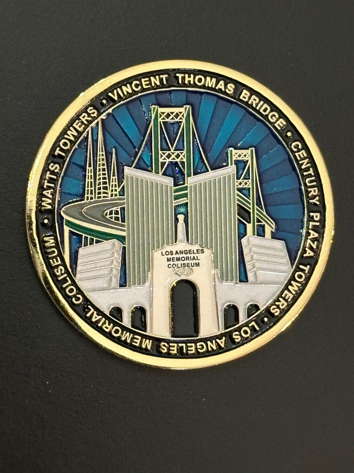 Los Angeles CA South Bureau Fire command Operations challenge coin LAFD