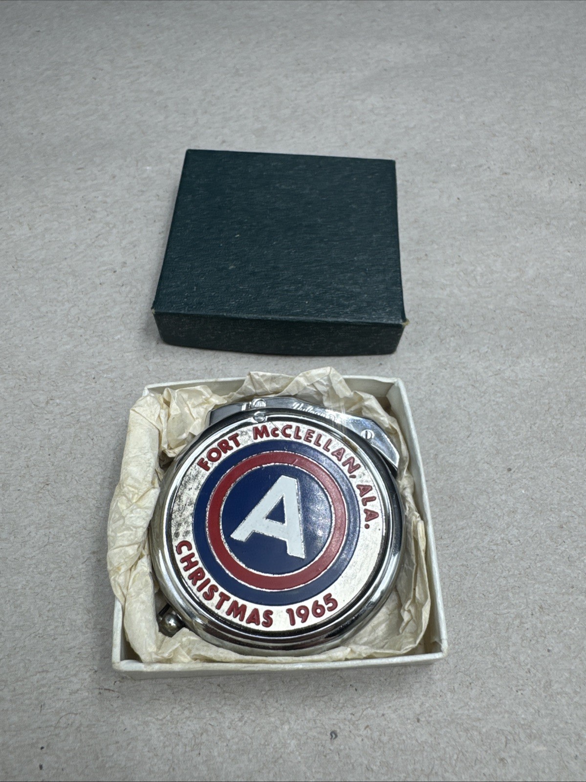 VTG 1965 FORT McCLELLAN ALABAMA VULCAN JAPAN LIGHTER UNUSED CHRISTMAS CALENDAR