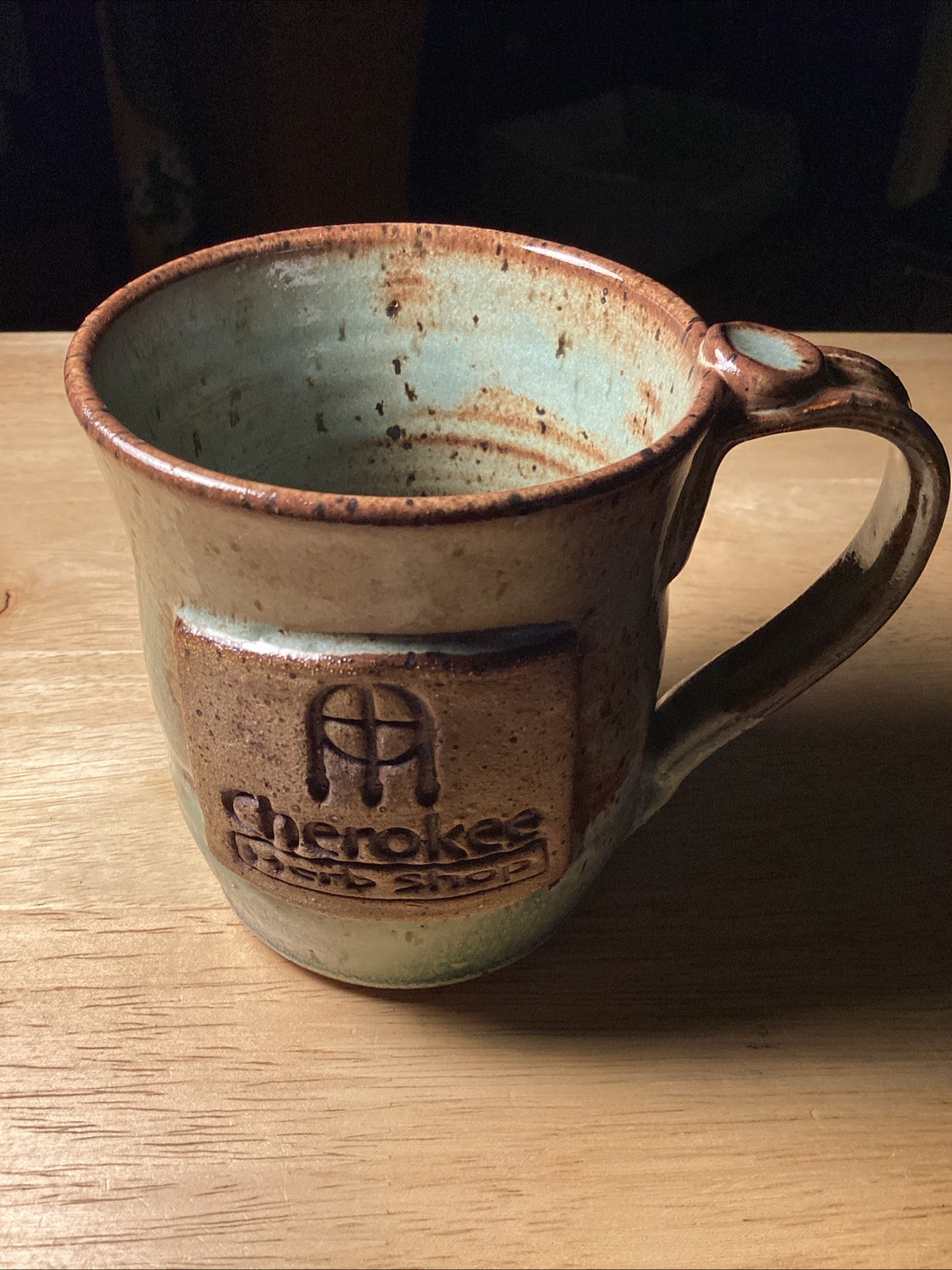 Cherokee North Carolina Stoneware Vintage Mug CHEROKEE HERB SHOP