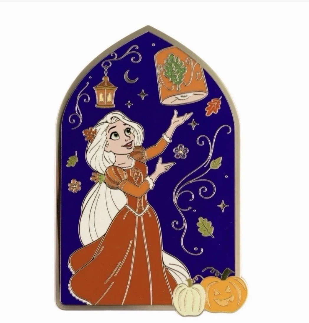 Disney Palm Tangled Rapunzel Lanterns Halloween 2026 Jumbo Pin Confirmed 