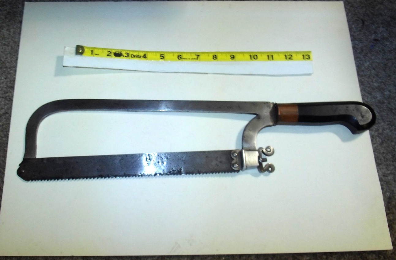 ANTIQUE MEDICAL SURGICAL AMPUTATION SAW CIVIL WAR ERA SURGEON TOOL