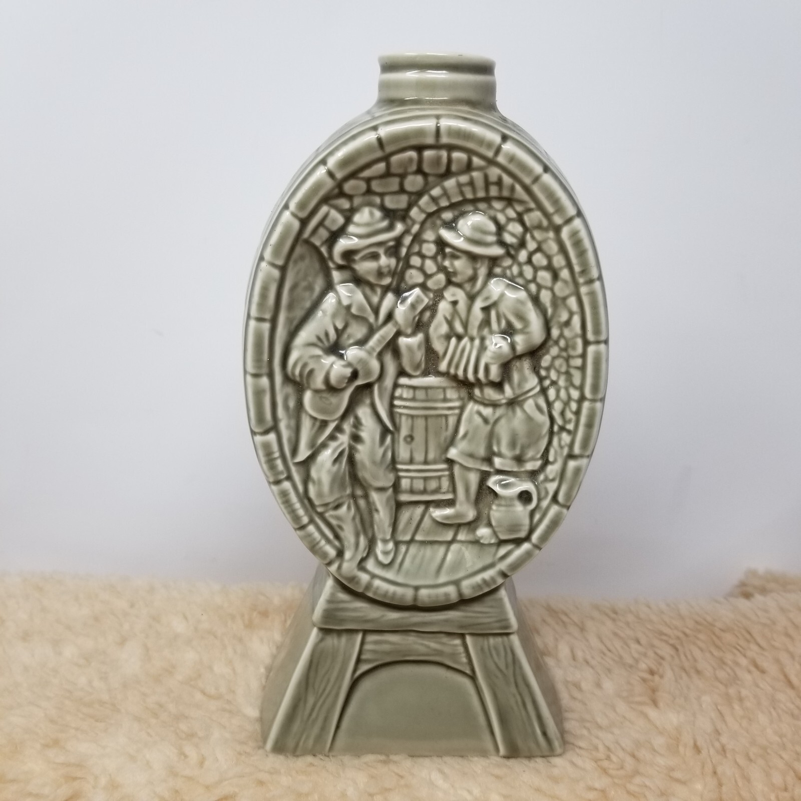 VTG 1965 Jim Beam Hand Crafted Deco Decanter Regal China D334 No Cork