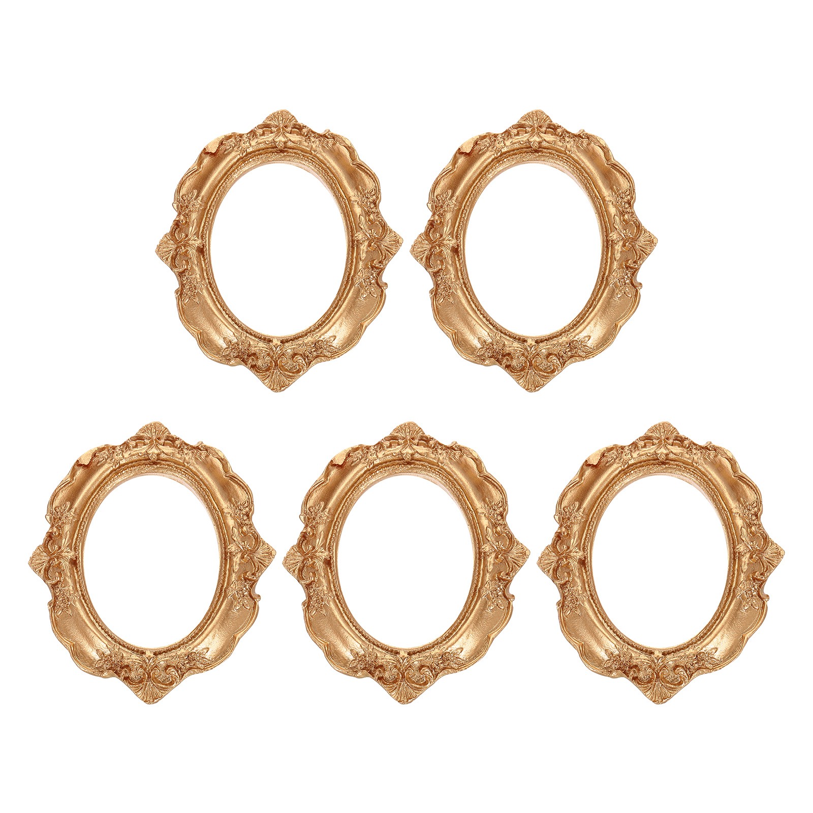 5Pcs Vintage Resin Picture Frames 2.9\