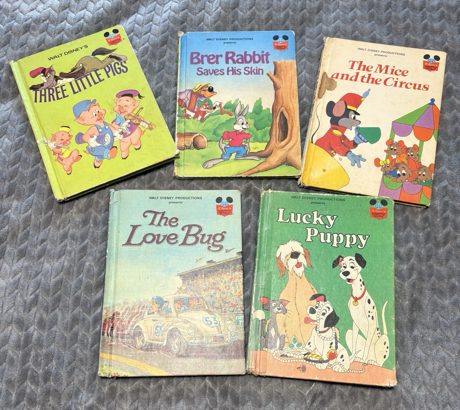 Vintage 70’s Walt Disney Productions 5 Hardcover Book Lot Vintage 70’s Walt Disney Productions 5 Hardcover Book Lot