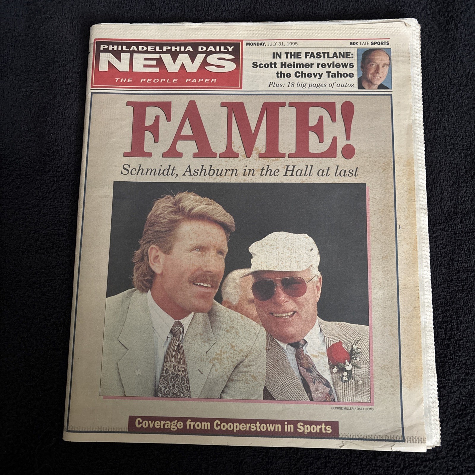 Philadelphia Daily News Mike Schmidt/Richie Ashburn Hall of Fame Induction Issue
