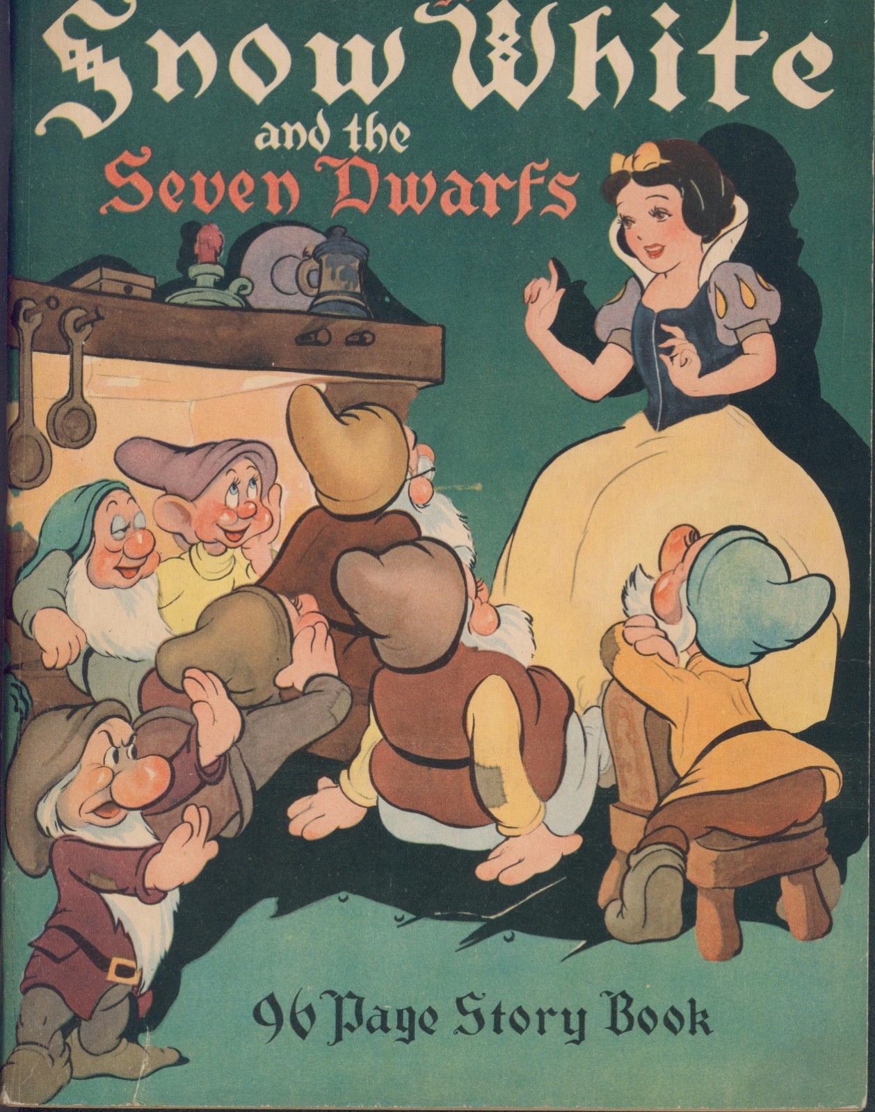 Vintage 1938 Walt Disney\'s Snow White & the Seven Dwarfs Story Book