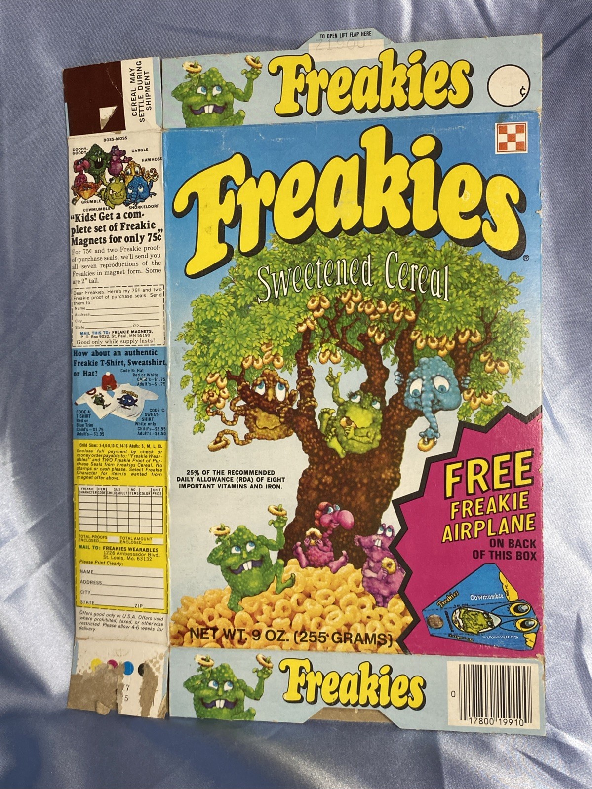 1970s RALSTON FREAKIES Cereal Box \