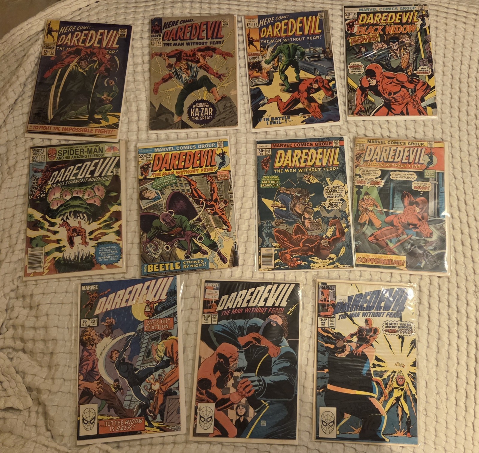 Daredevil Lot Of 11 Silver Bronze Age 24 32 50 104 108 124 144 177 201 Miller Daredevil Lot Of 11 Silver Bronze Age 24 32 50 104 108 124 144 177 201 Miller