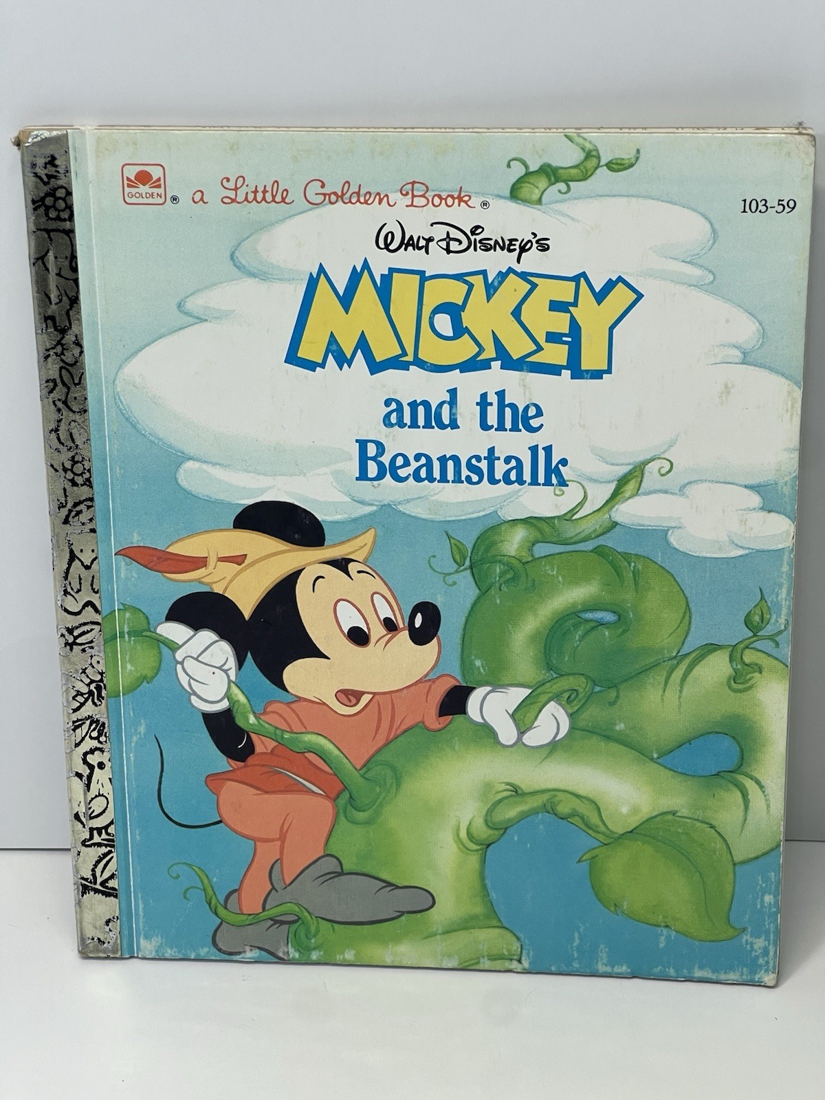 1988 Little Golden Book Waĺt Disneys Mickey And The Beanstalk