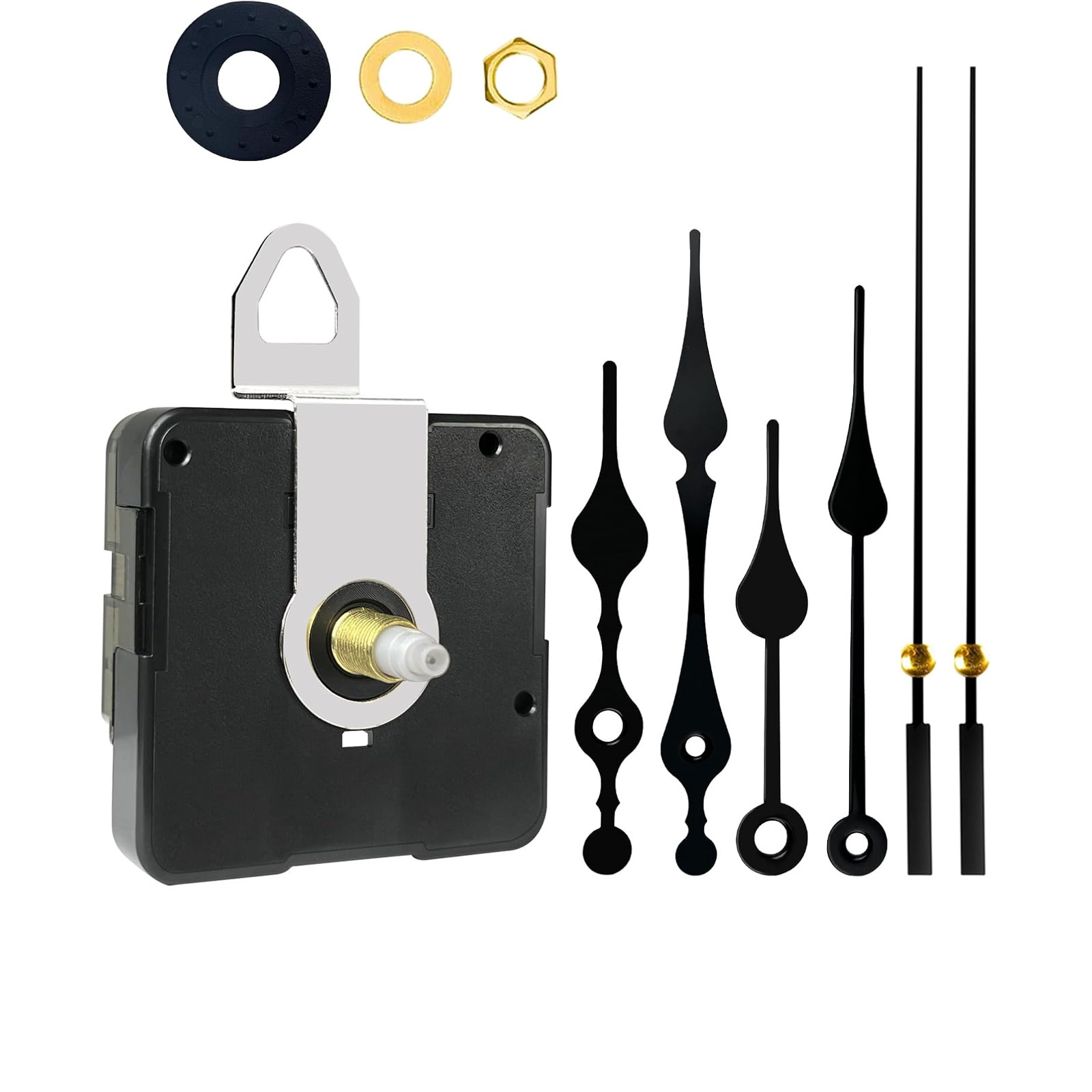 Clock Mechanism Replacement Silent Battery Operated Movement for Wall Clocks