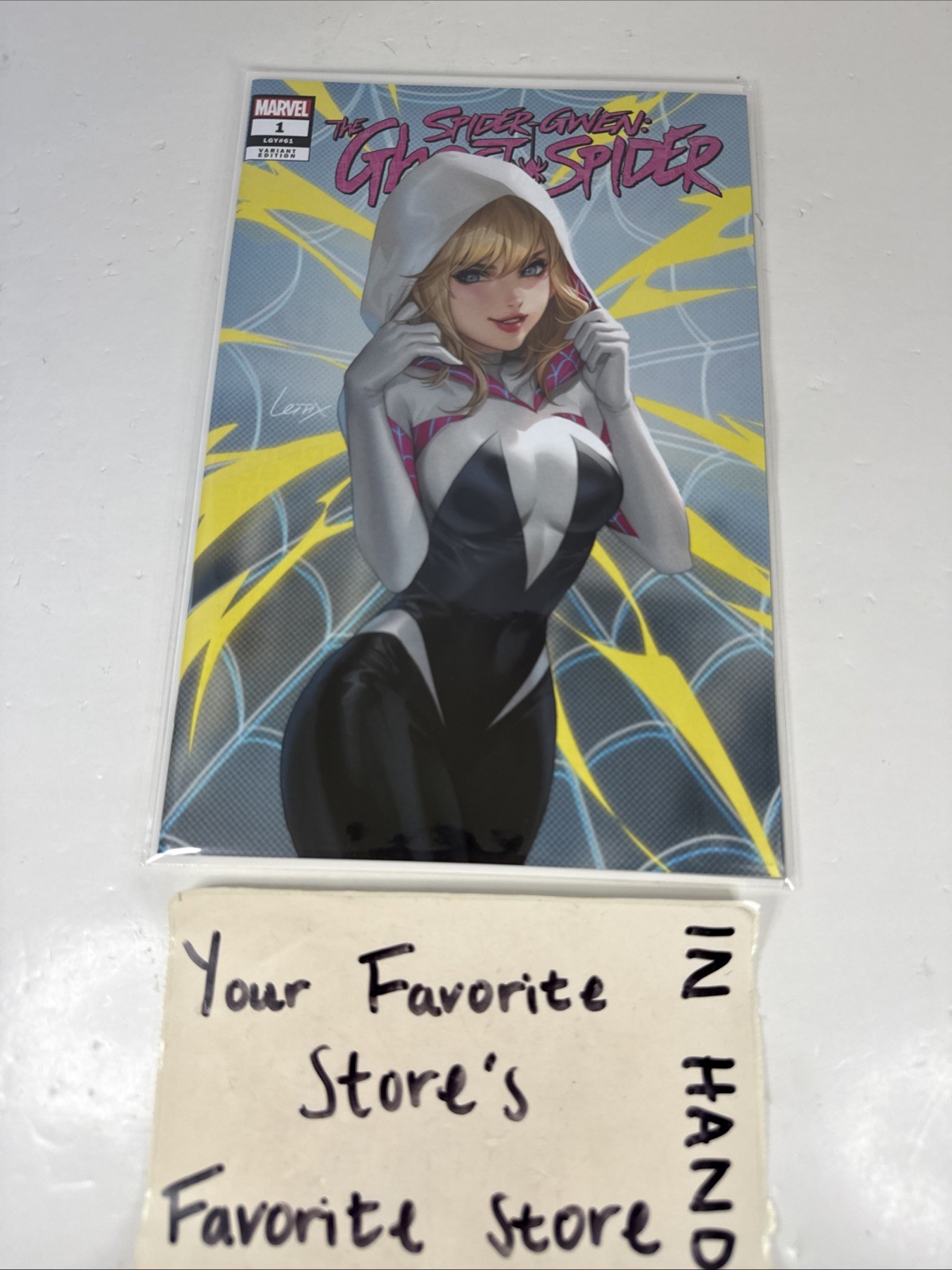 SPIDER-GWEN GHOST SPIDER #1 LEIRIX LI EXCLUSIVE VARIANT LE WITH COA