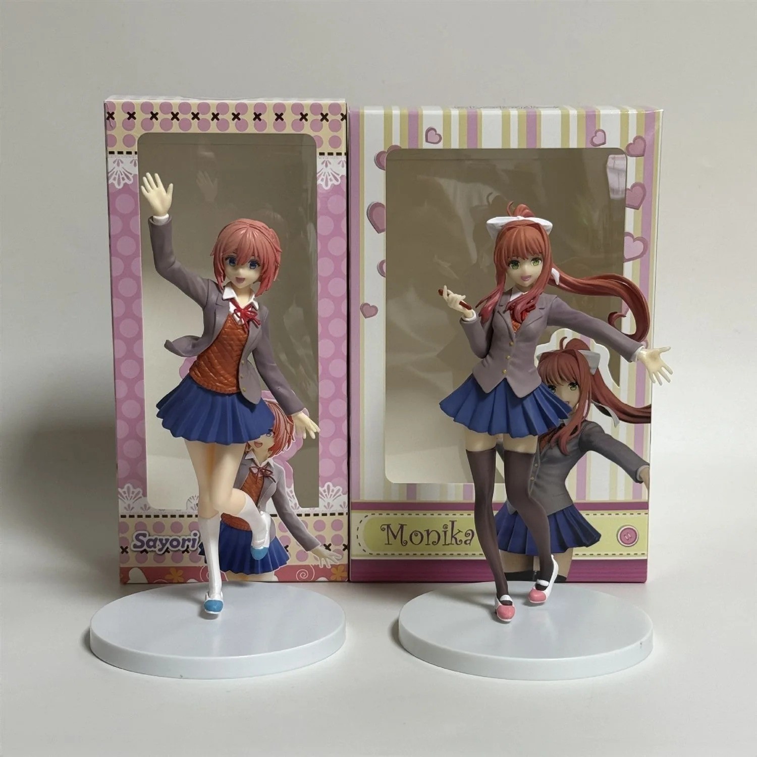 Doki Doki Literature Club Monika Figure School Uniform Anime Model Gift Toy