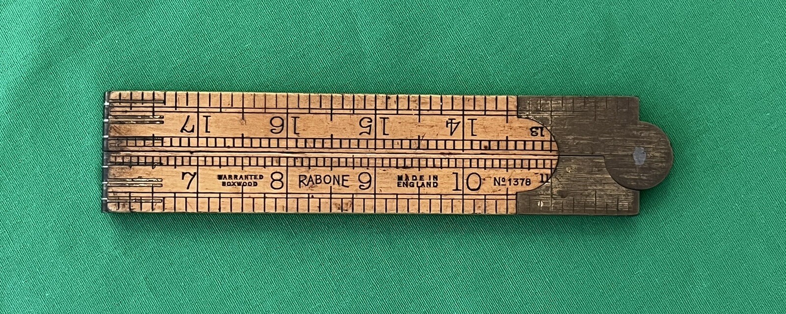 Rabone Boxwood And Brass Rule