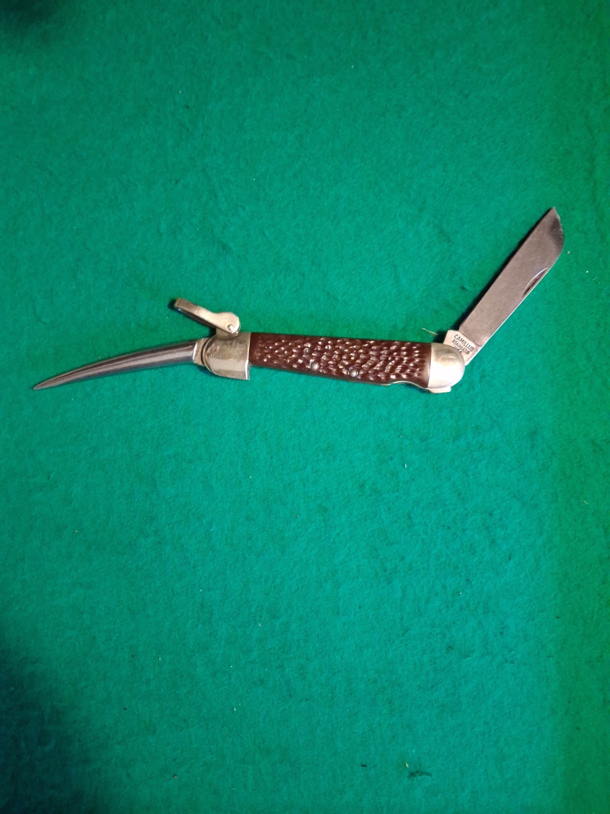 Vintage Camillus USA Sailor Yachtsman Marlin Spike Rigging Knife 