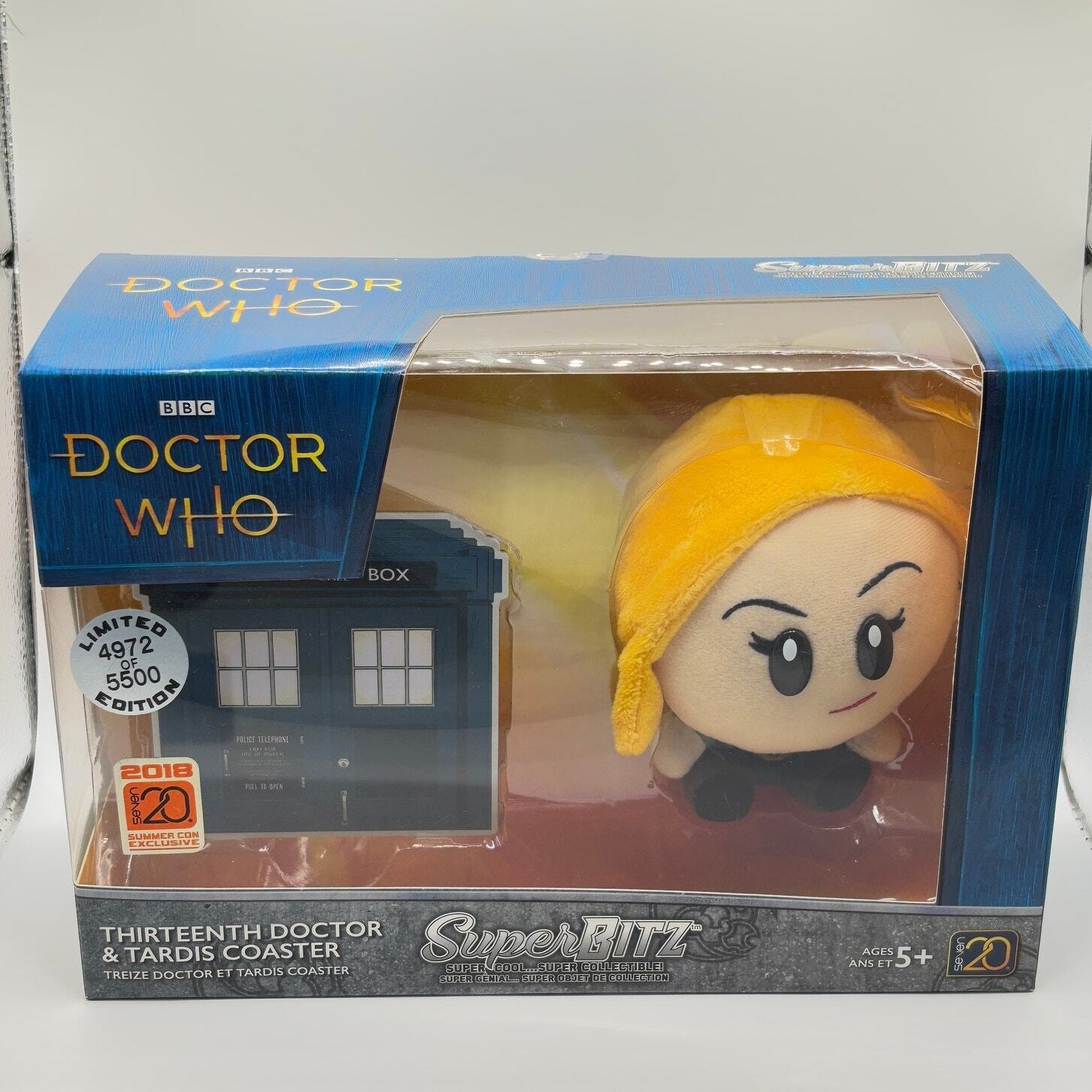 Doctor Who Super Bitz Thirteenth Doctor & Tardis Coaster Limited Edition /5500