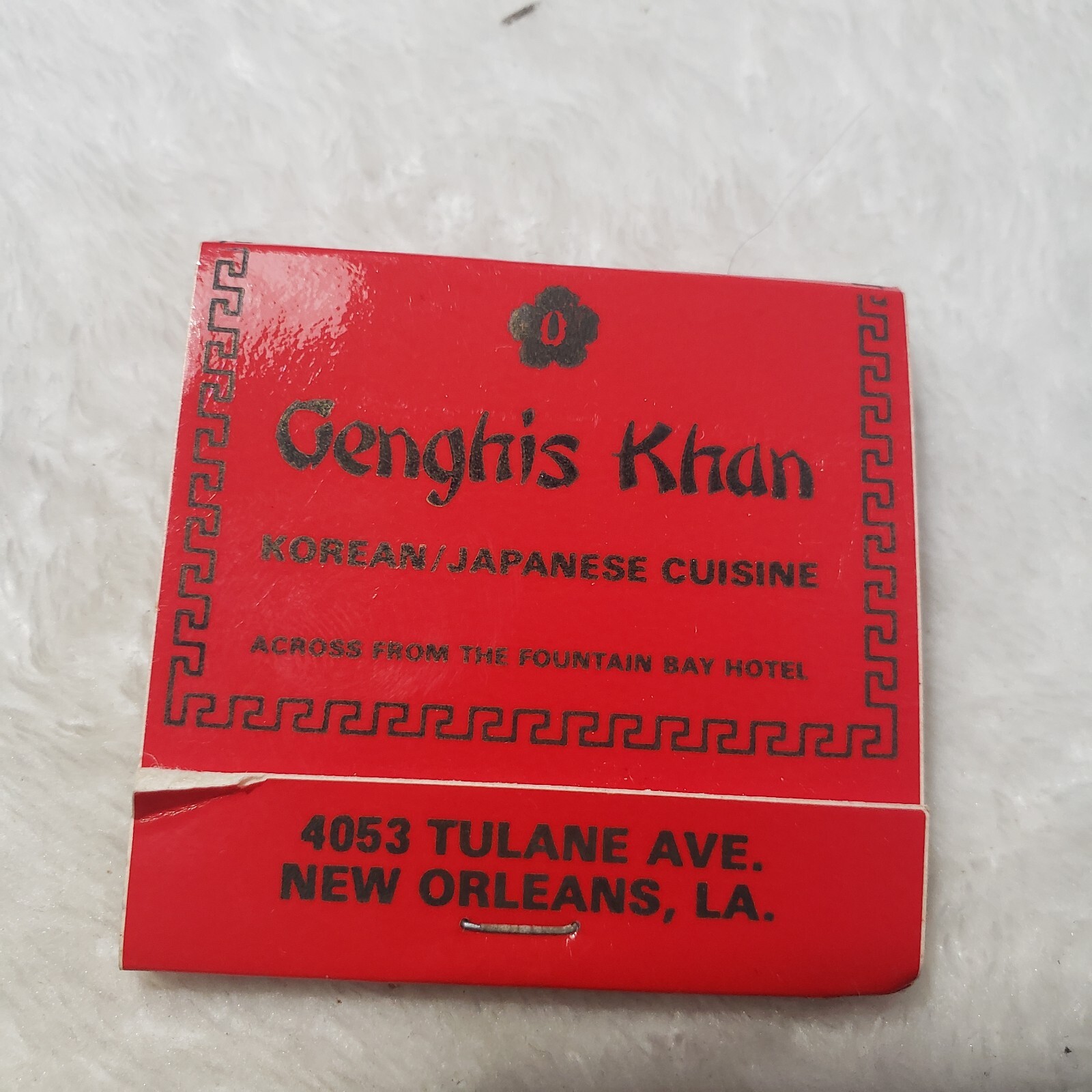 Rare Vintage Matchbook Genghis Khan Korean Japanese New Orleans Rare Vintage Matchbook Genghis Khan Korean Japanese New Orleans