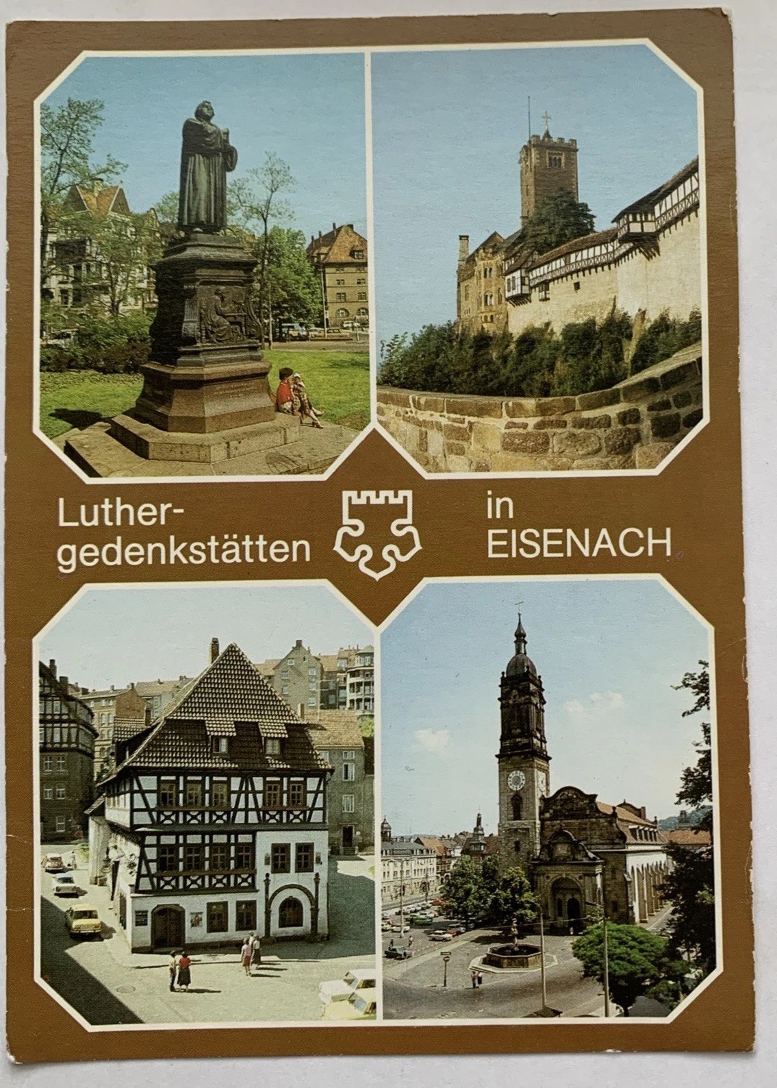 Postcard, Eisenach, Thuringia, Luther memorials, unused