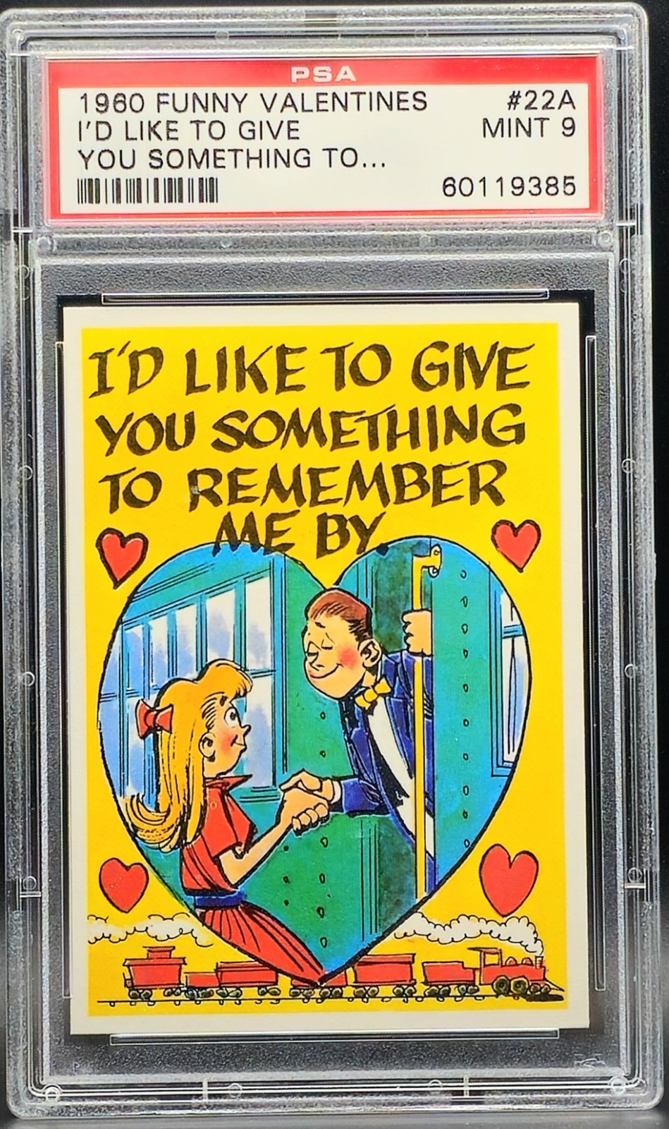1960 Topps Funny Valentine I'd Like To Give Something To Remember Me A Black Eye